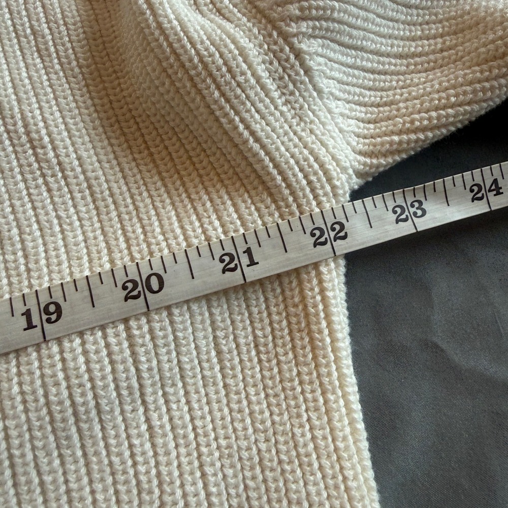Hudson Los Angeles Ribbed Button Down Cardigan Women XL White - Picture 2 of 7